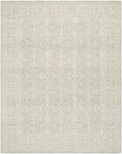 Yadid Gray Wool Area Rug