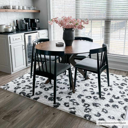 Zhen Black Spots Leopard Rug - Clearance