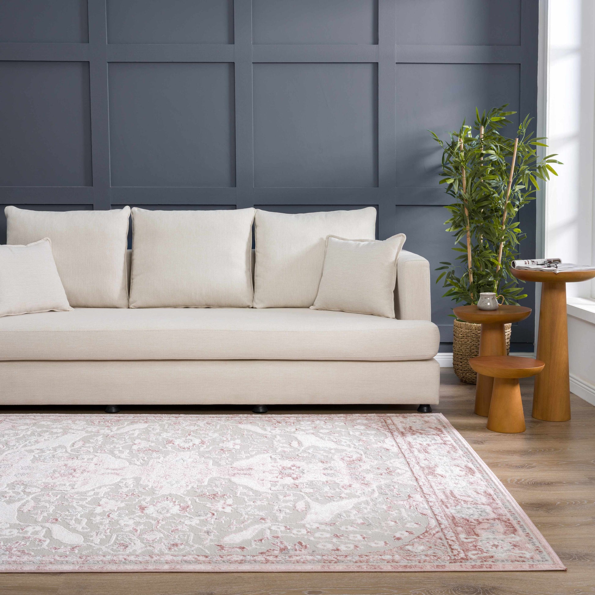 Zora Pink Area Rug - Quahog Bay Bedding