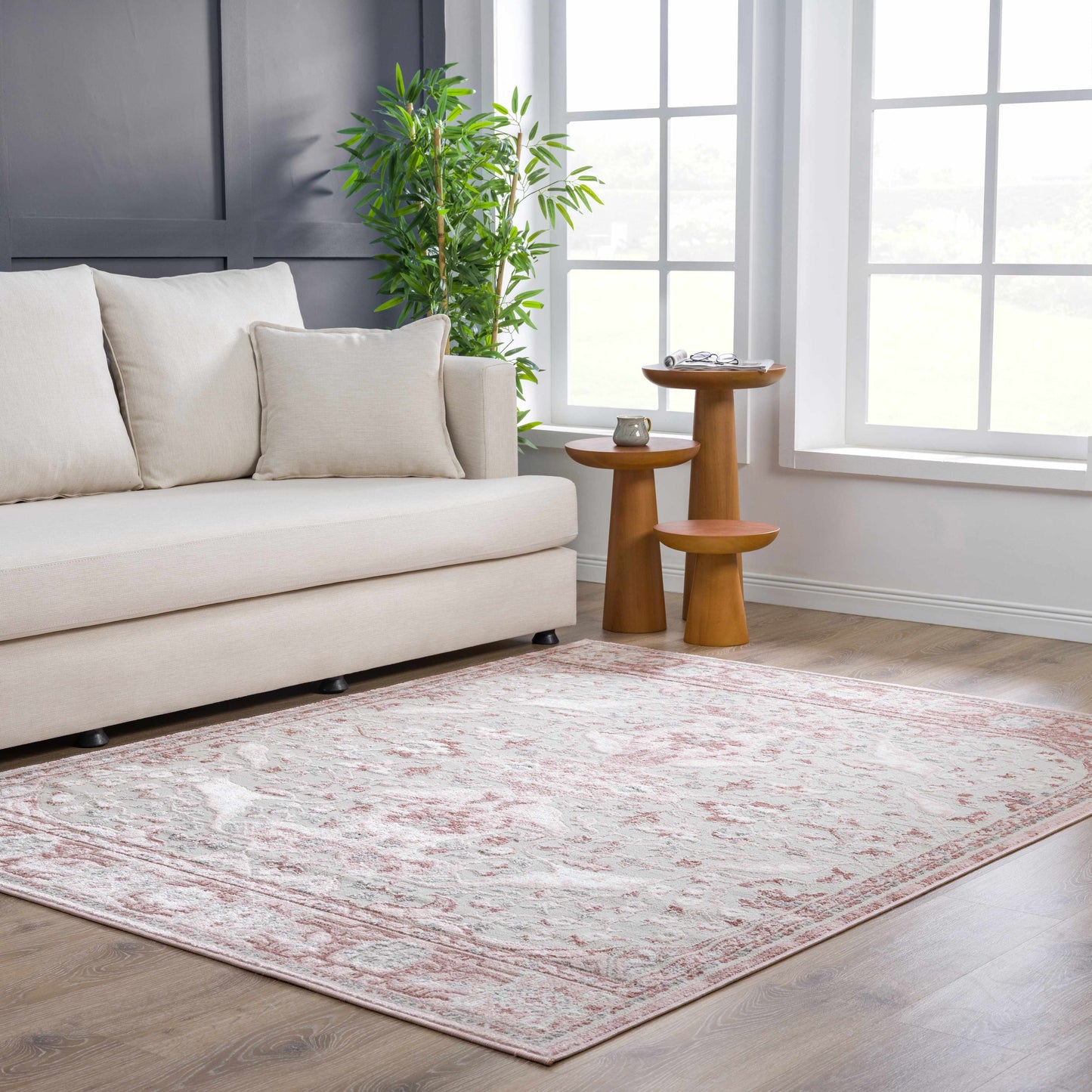 Zora Pink Area Rug - Quahog Bay Bedding