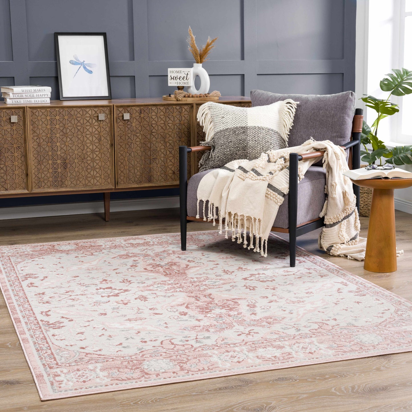 Zora Pink Area Rug - Quahog Bay Bedding