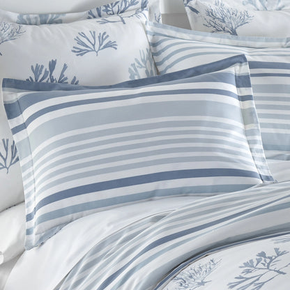 Truro Duvet/Comforter Set Beautiful Coastal Bedding Sets - Blue