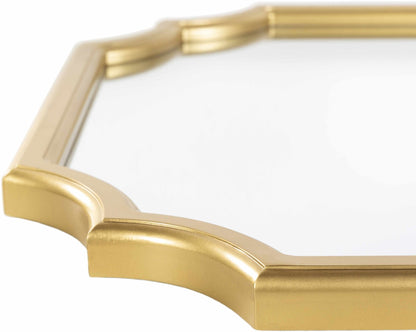 Abangay Gold Contemporary Wood Frame Mirror - Quahog Bay Bedding