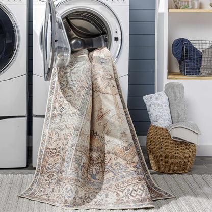 Arncliffe Vintage Flat Pile Washable Rug