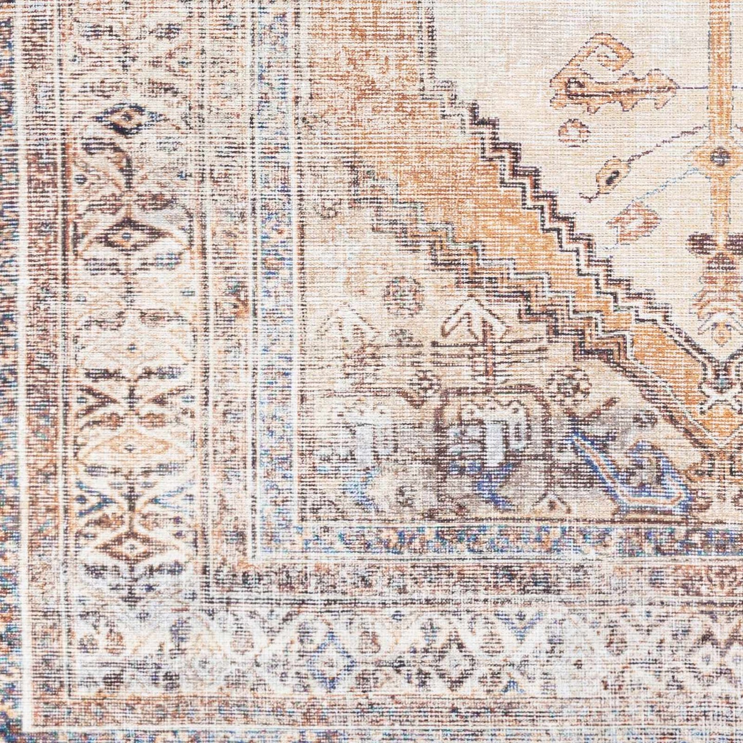 Arncliffe Vintage Flat Pile Washable Rug