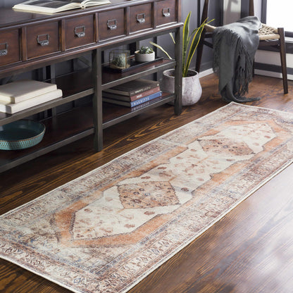 Arncliffe Vintage Flat Pile Washable Rug