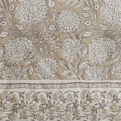 Adare Coastal Floral Comforter Set - Taupe - Quahog Bay Bedding