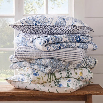 Adare Coastal Quilt Set - Blue - Quahog Bay Bedding