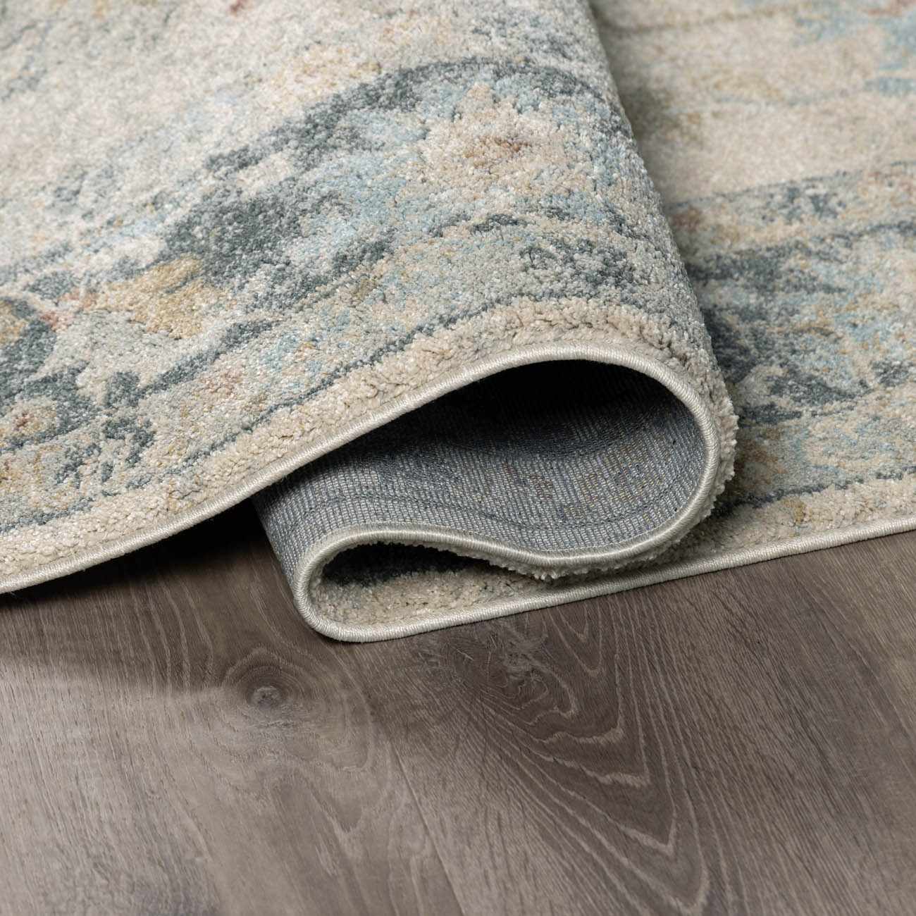 Ahmaud Beige & Light Gray Thick Luxe Area Rug - Quahog Bay Bedding