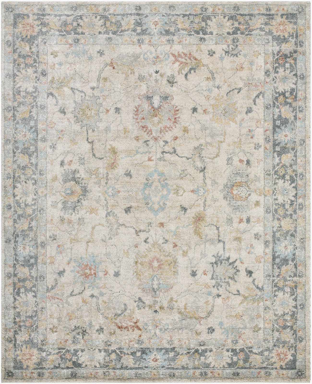 Ahmaud Beige & Light Gray Thick Luxe Area Rug - Quahog Bay Bedding