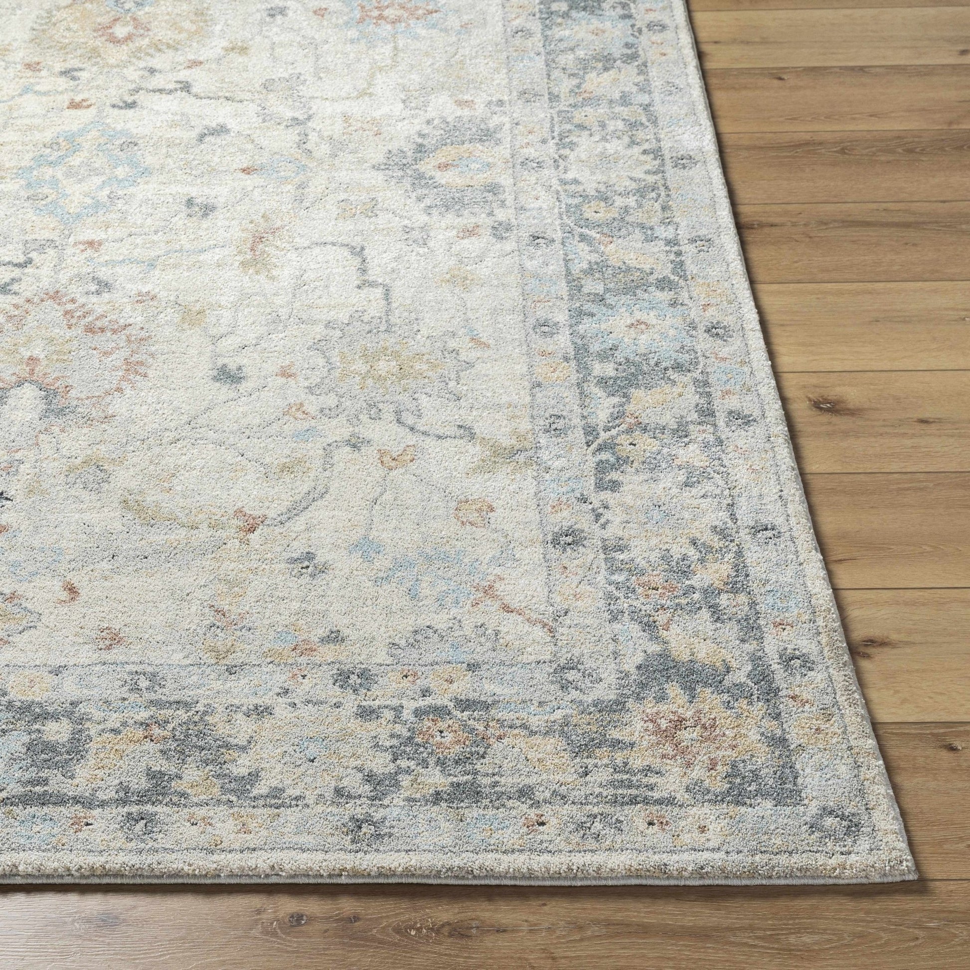 Ahmaud Beige & Light Gray Thick Luxe Area Rug - Quahog Bay Bedding