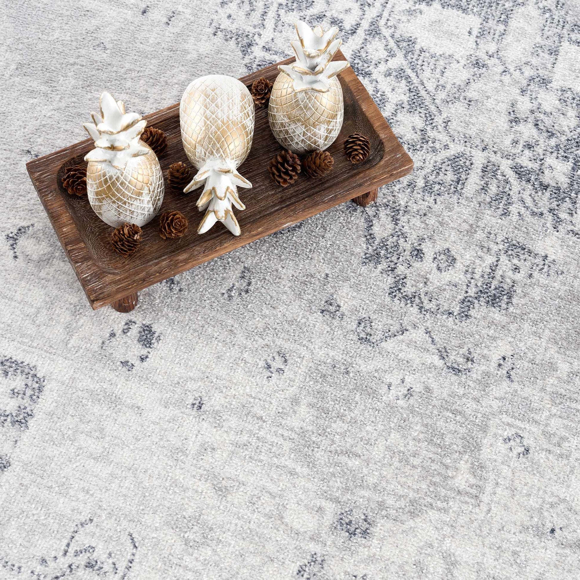 Akram Antrasit Flat Pile Washable Rug - Quahog Bay Bedding