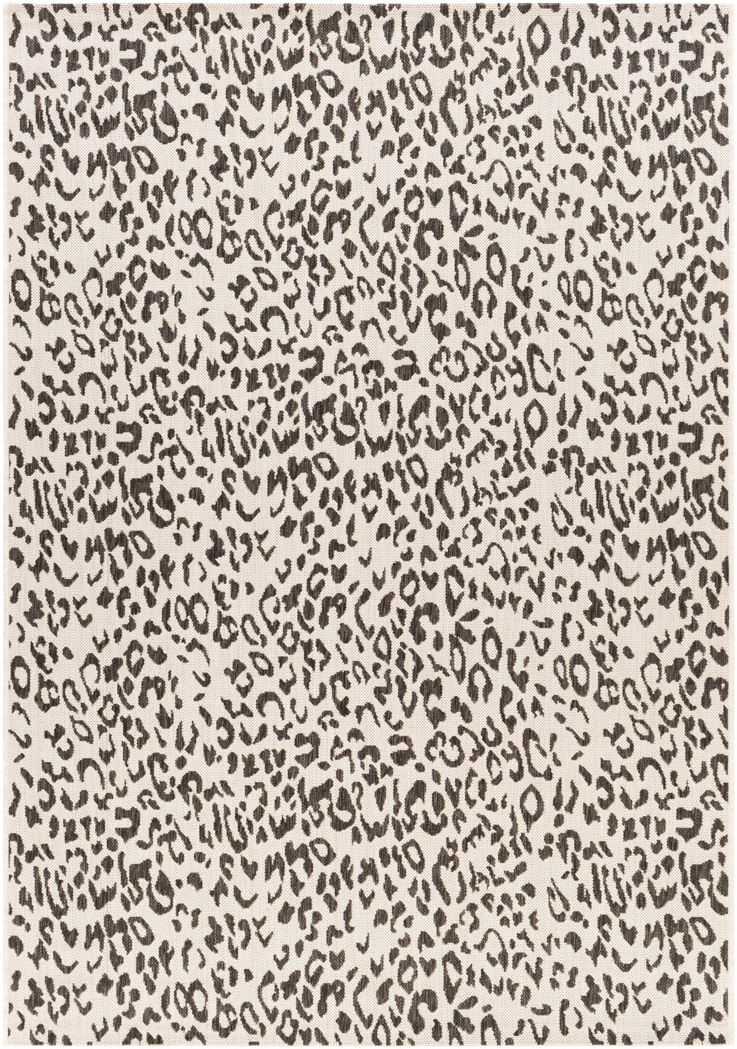 Alderbury White Leopard Print Rug - Quahog Bay Bedding