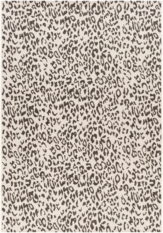 Alderbury White Leopard Print Rug - Quahog Bay Bedding