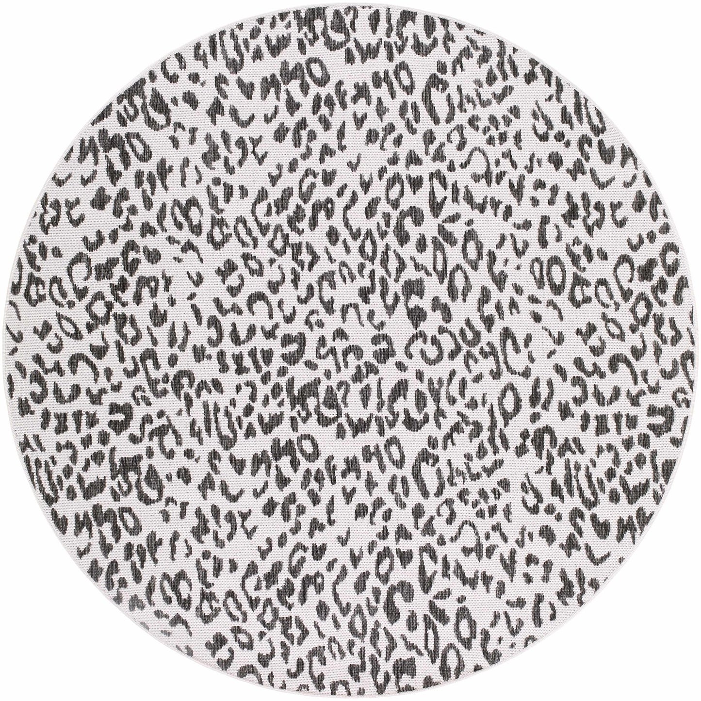 Alderbury White Leopard Print Rug - Quahog Bay Bedding