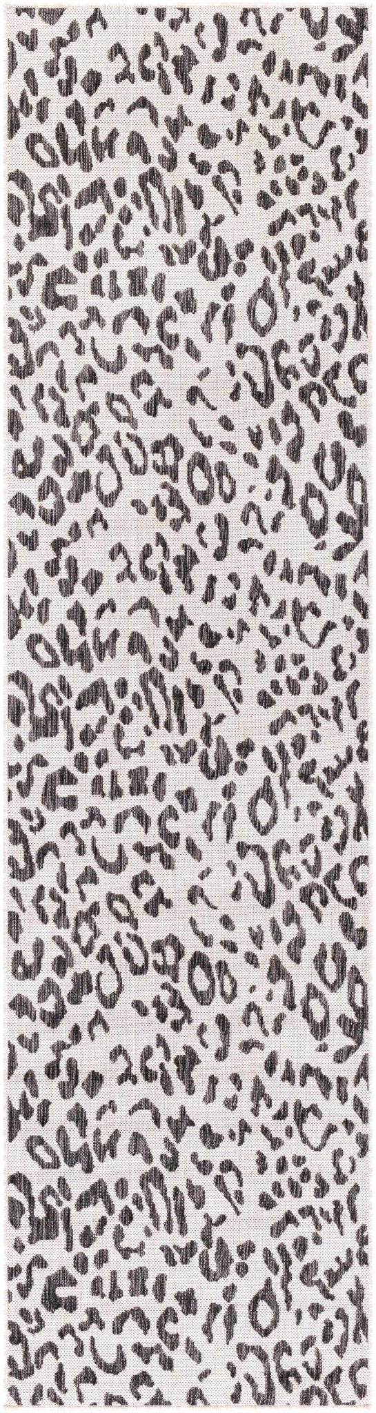 Alderbury White Leopard Print Rug - Quahog Bay Bedding