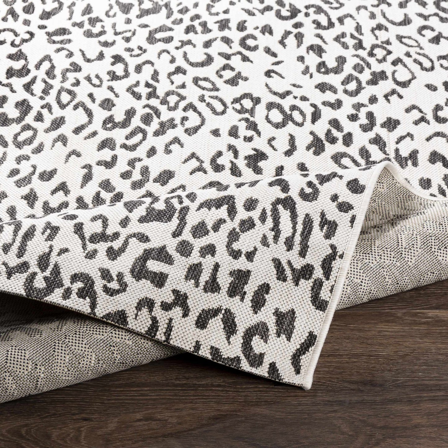 Alderbury White Leopard Print Rug - Quahog Bay Bedding