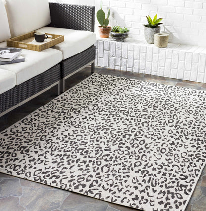 Alderbury White Leopard Print Rug - Quahog Bay Bedding