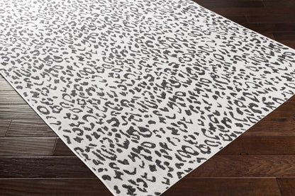 Alderbury White Leopard Print Rug - Quahog Bay Bedding