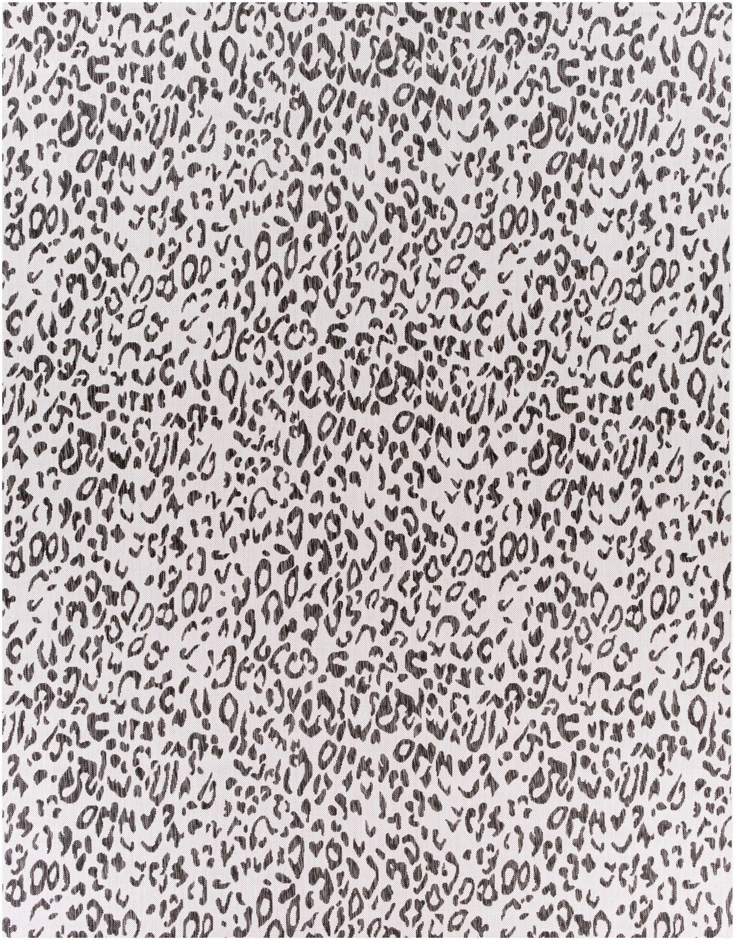 Alderbury White Leopard Print Rug - Quahog Bay Bedding