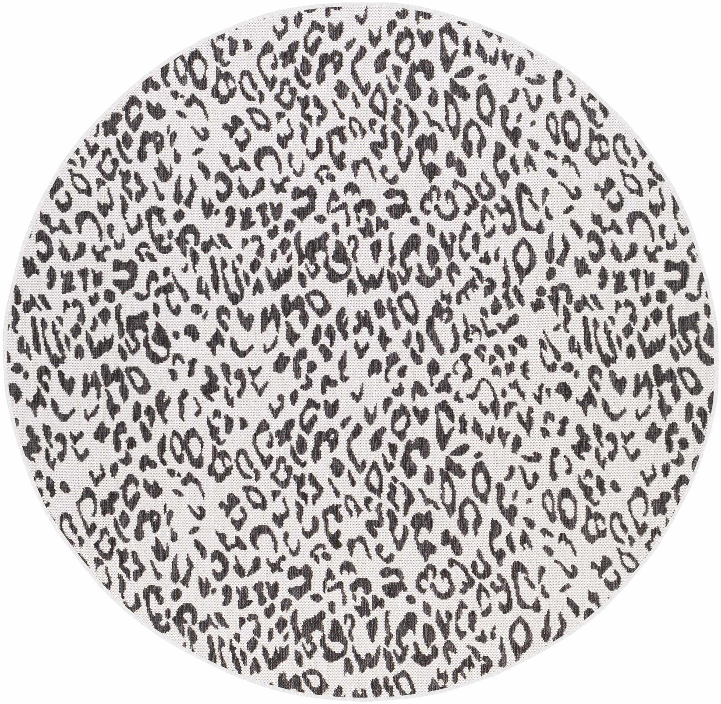 Alderbury White Leopard Print Rug - Quahog Bay Bedding
