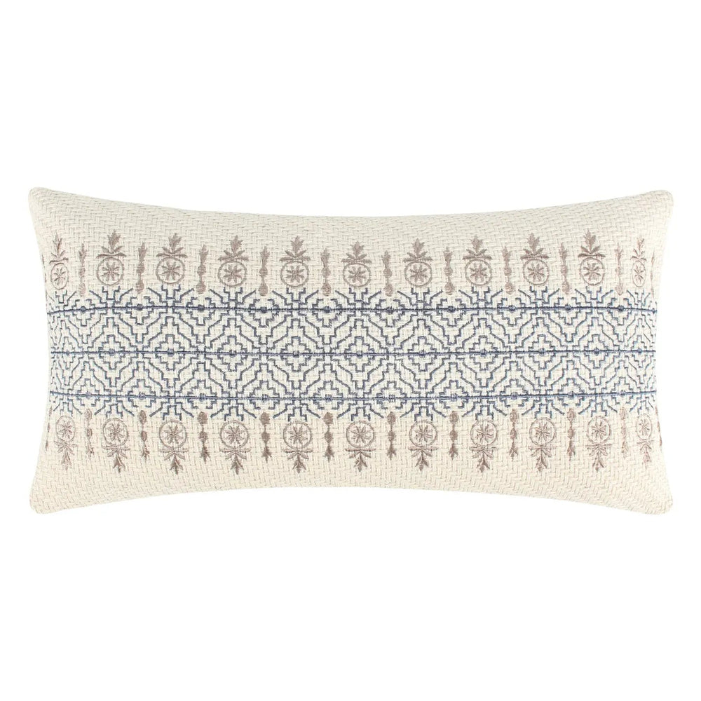 Aliza Blue Stripe Pillow - Quahog Bay Bedding
