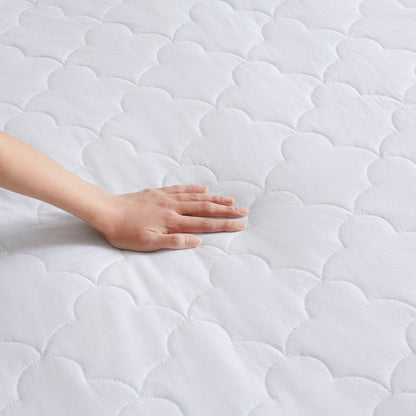 All Natural Cotton Percale Quilted Mattress Pad - Quahog Bay Bedding