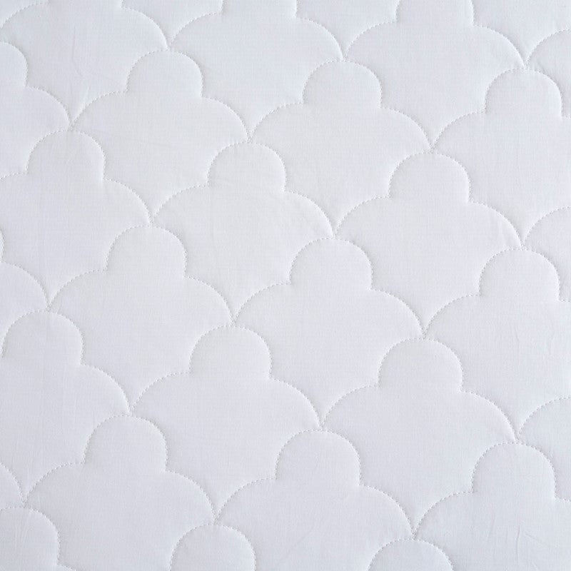 All Natural Cotton Percale Quilted Mattress Pad - Quahog Bay Bedding