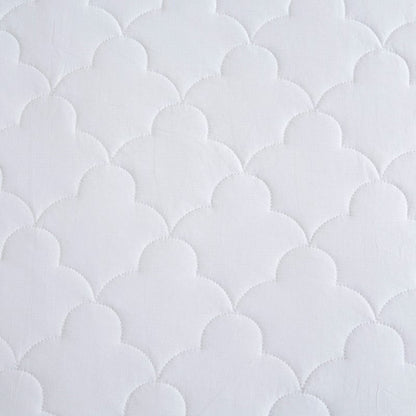 All Natural Cotton Percale Quilted Mattress Pad - Quahog Bay Bedding