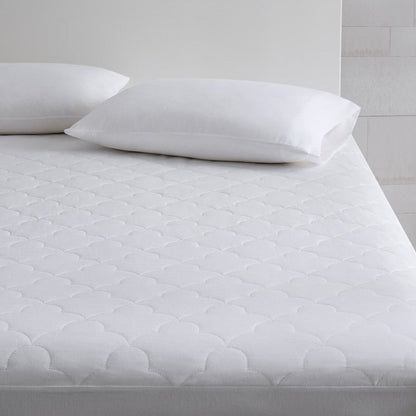 All Natural Cotton Percale Quilted Mattress Pad - Quahog Bay Bedding