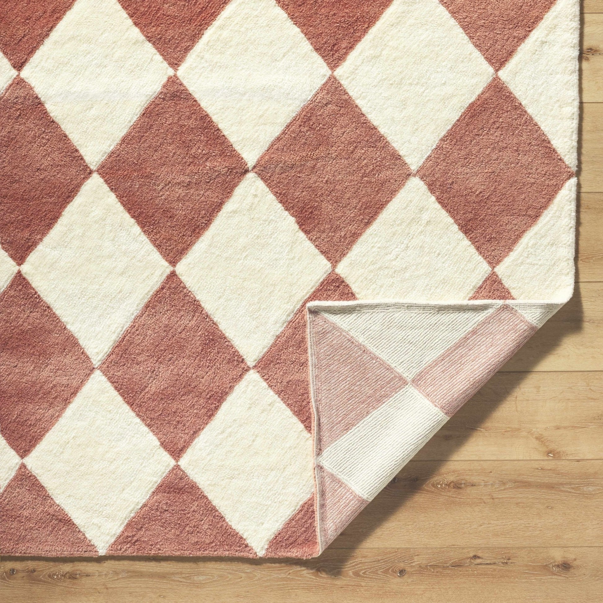 Almeda Diamond Washable Wool Rug - Quahog Bay Bedding