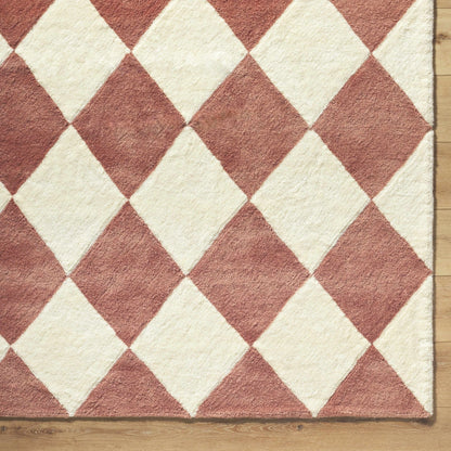 Almeda Diamond Washable Wool Rug - Quahog Bay Bedding