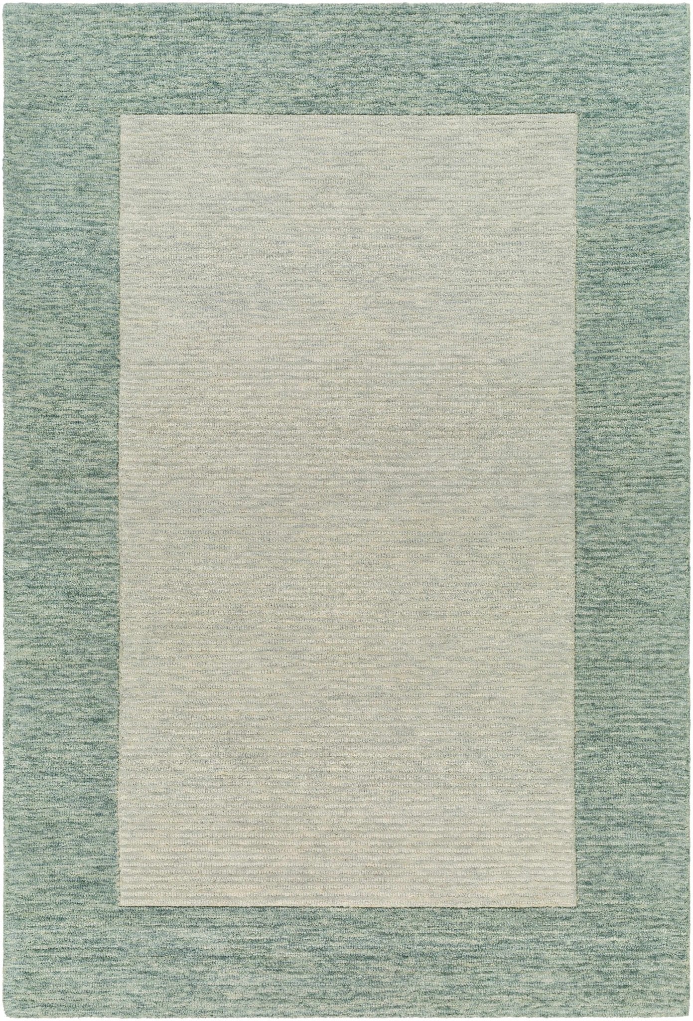 Amadi Green Wool Area Rug - Quahog Bay Bedding