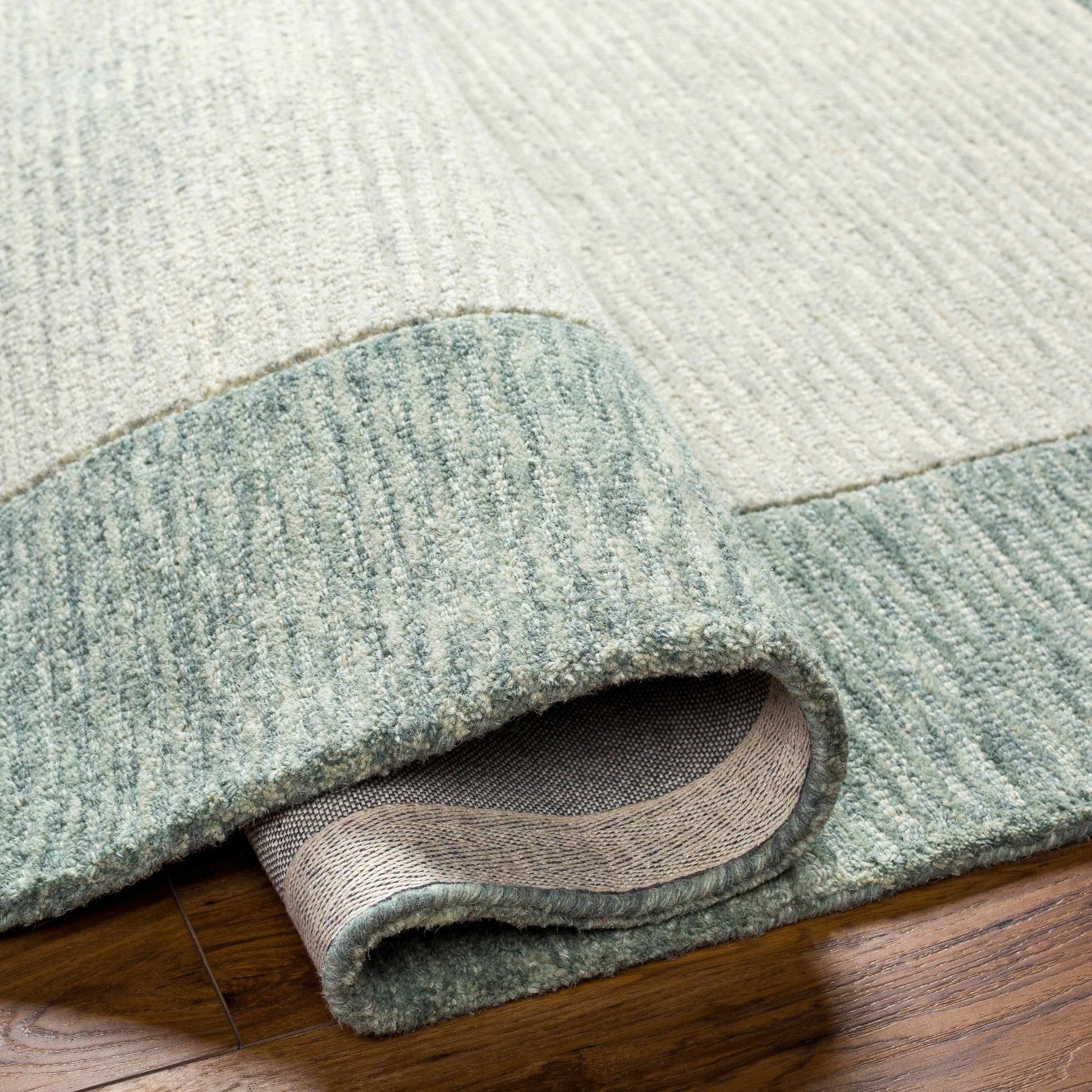 Amadi Green Wool Area Rug - Quahog Bay Bedding