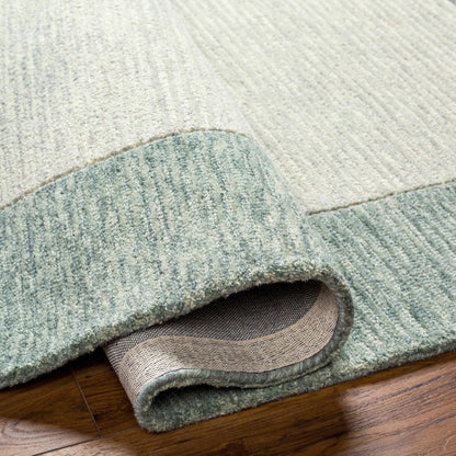 Amadi Green Wool Area Rug - Quahog Bay Bedding