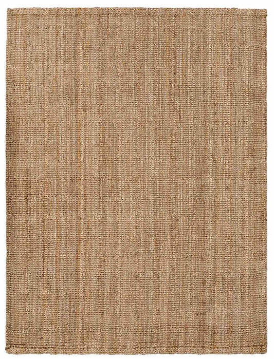 Ambel Chocolate Brown Camel Jute Area Rug - Quahog Bay Bedding