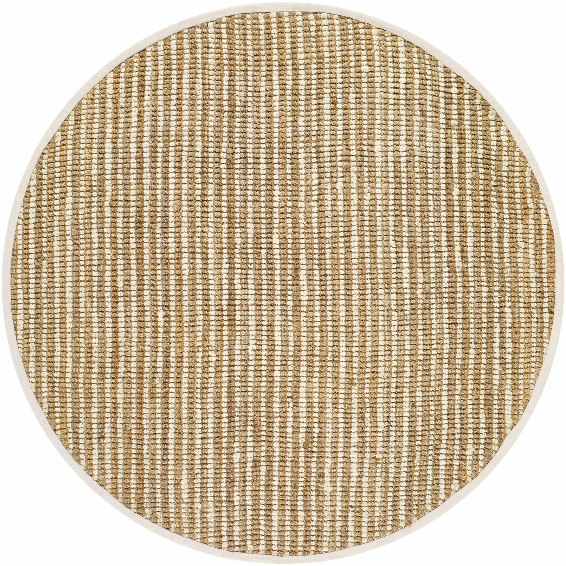 Ambel Tan&Brown Jute Rug - Quahog Bay Bedding