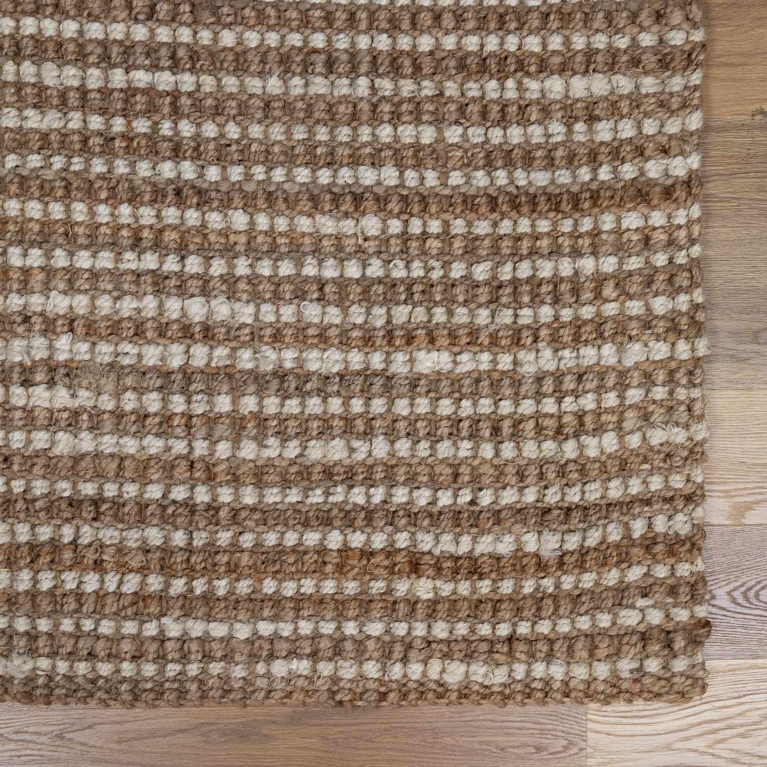 Ambel Tan&Brown Jute Rug - Quahog Bay Bedding