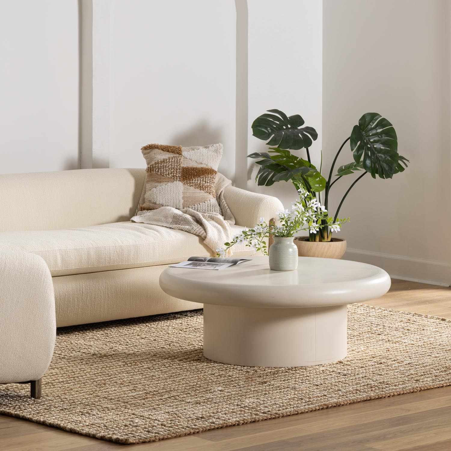 Ambel Tan&Brown Jute Rug - Quahog Bay Bedding