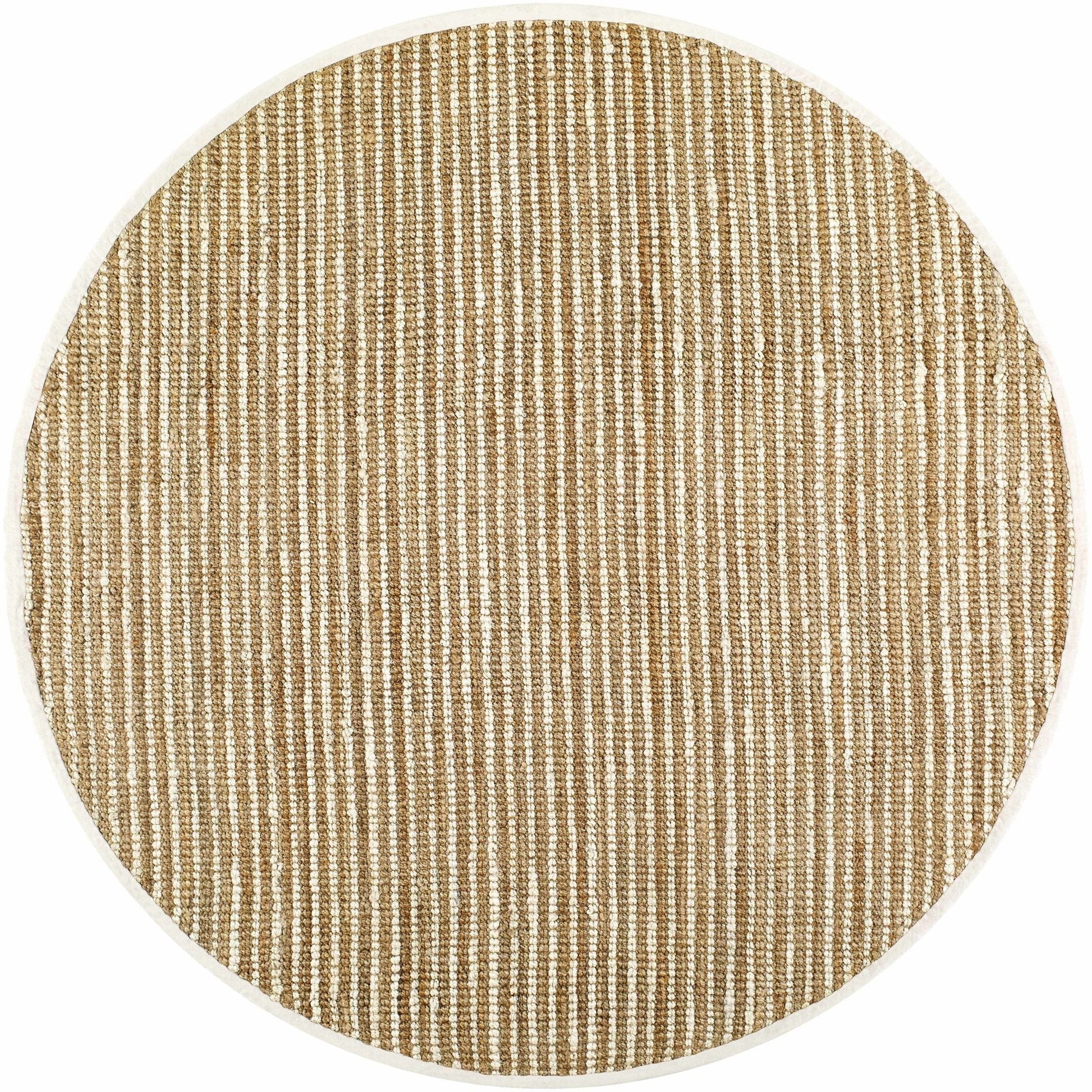 Ambel Tan&Brown Jute Rug - Quahog Bay Bedding