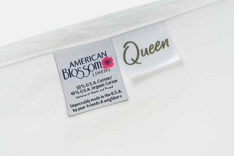 Cotton Single [Separate] Flat Bed Sheet - Made in the USA With USA Grown Cotton - Quahog Bay Bedding