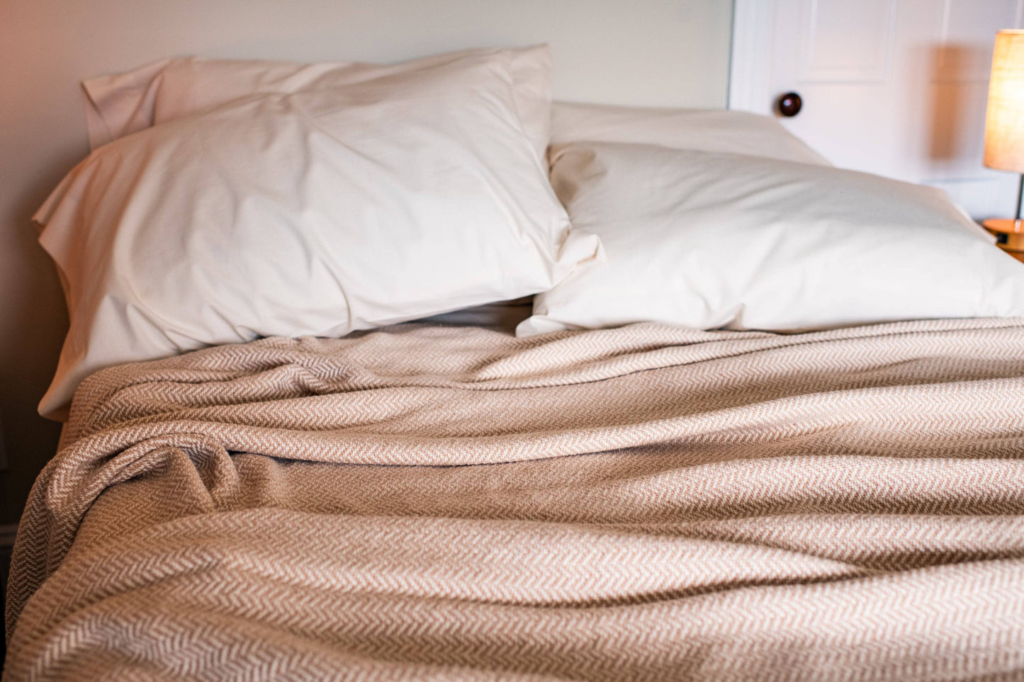 Herringbone Weave Cotton Blanket 100% Cotton Blanket With Herringbone Weave - Quahog Bay Bedding