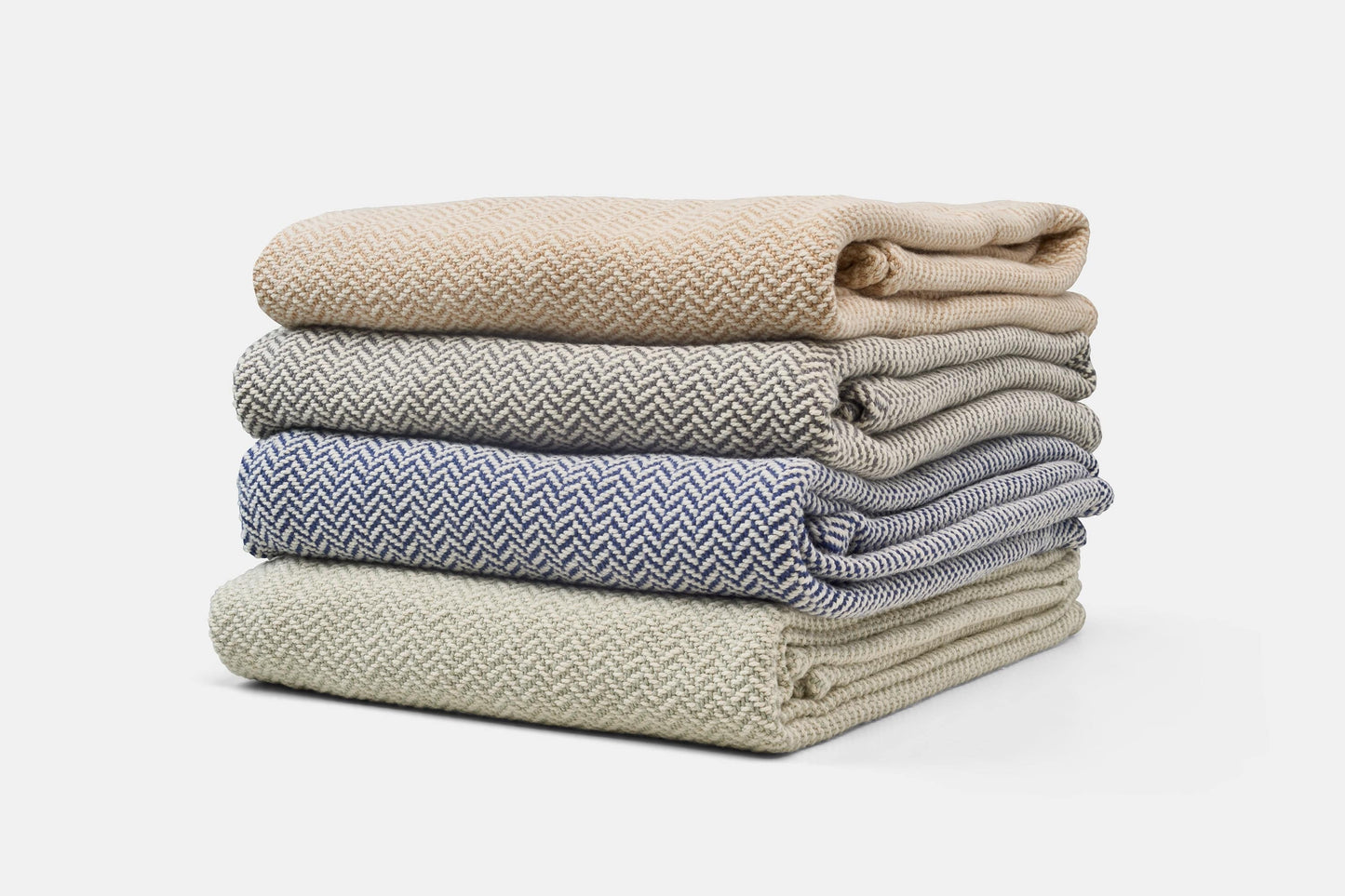 Herringbone Weave Cotton Blanket 100% Cotton Blanket With Herringbone Weave