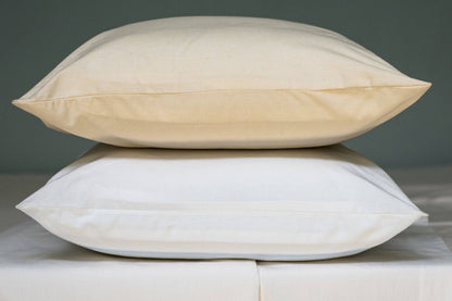 Natural Cotton Bed Pillowcases - Made in the USA With USA Grown Cotton