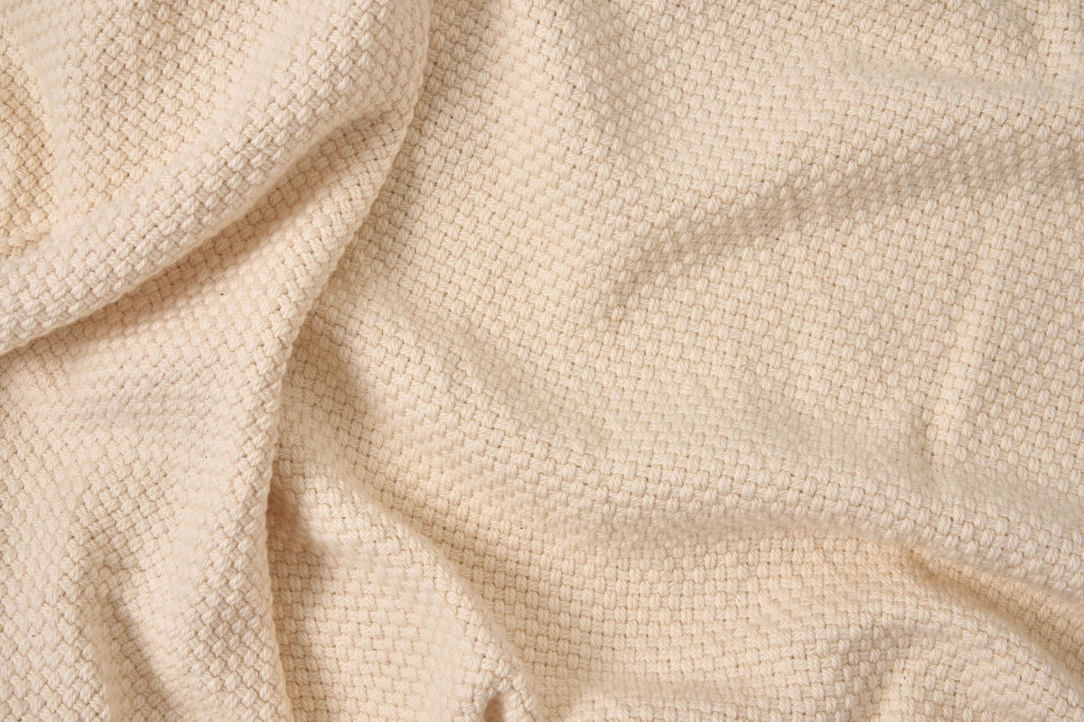 American Made Basketweave Cotton Blanket - Quahog Bay Bedding