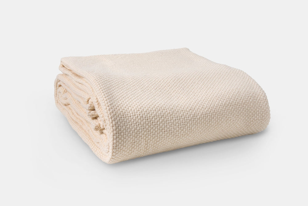 American Made Basketweave Cotton Blanket - Quahog Bay Bedding