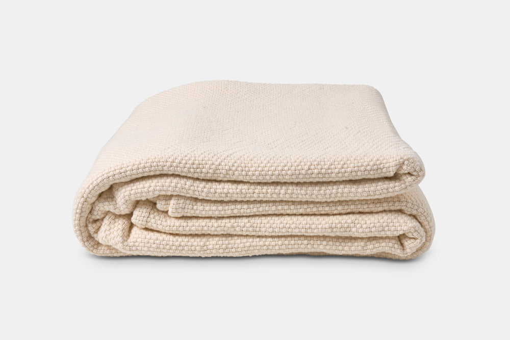 American Made Basketweave Cotton Blanket - Quahog Bay Bedding