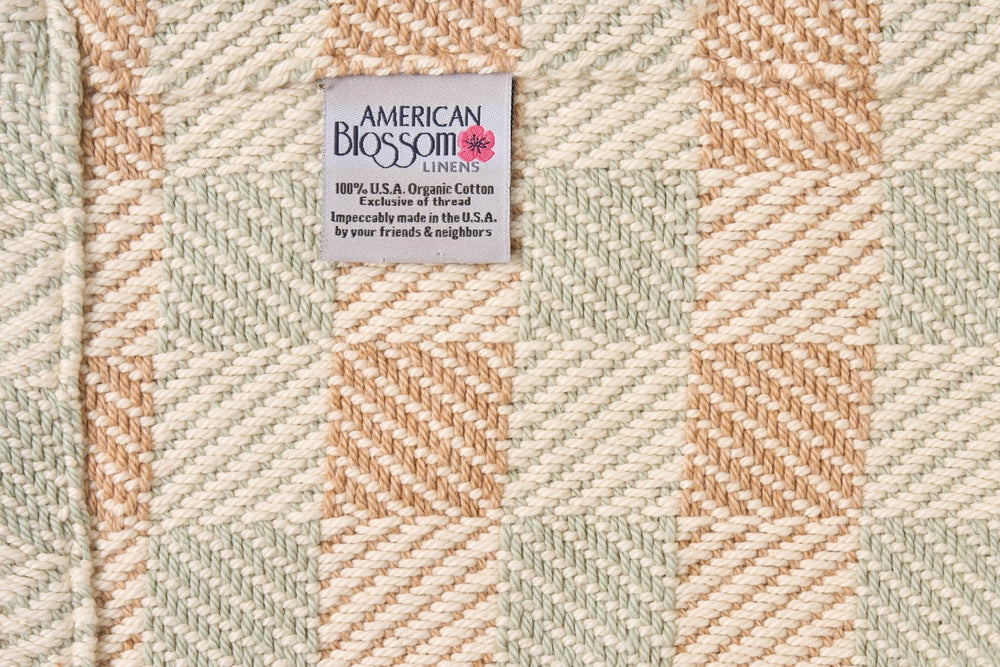 American Made Block Plaid Cotton Blanket - Quahog Bay Bedding