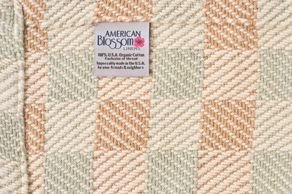 American Made Block Plaid Cotton Blanket - Quahog Bay Bedding