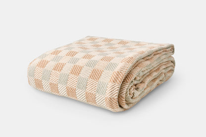American Made Block Plaid Cotton Blanket - Quahog Bay Bedding
